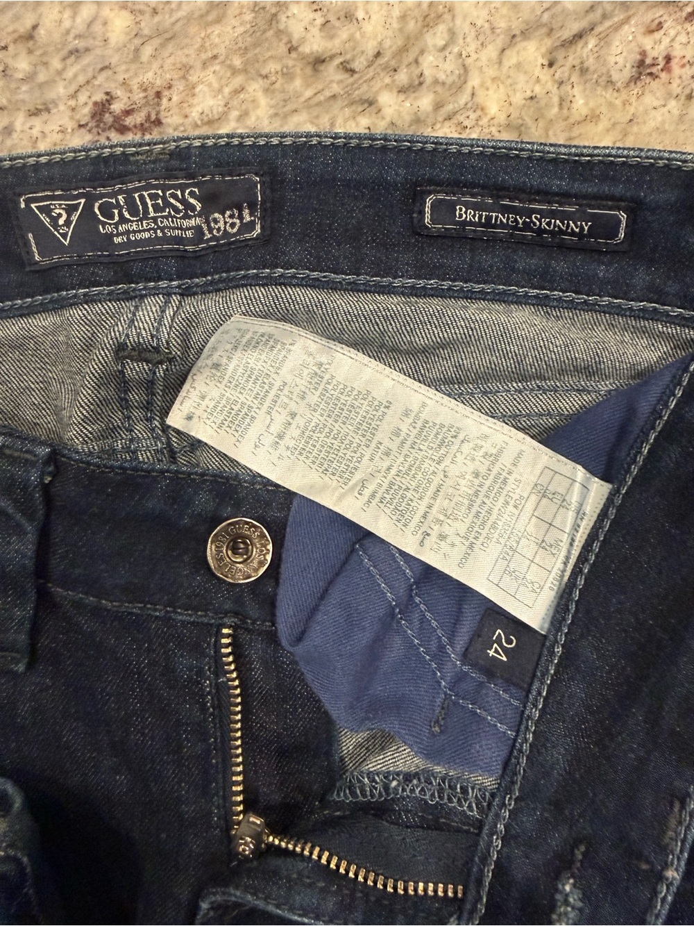 Guess Brittney-Skinny Women's Dark Blue Denim Jeans